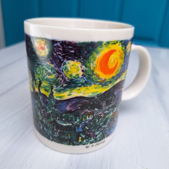 Vintage Mug Van Gogh Starry Night Artist Gifts Famous Impressionist Painting Art - Picture 12 of 17